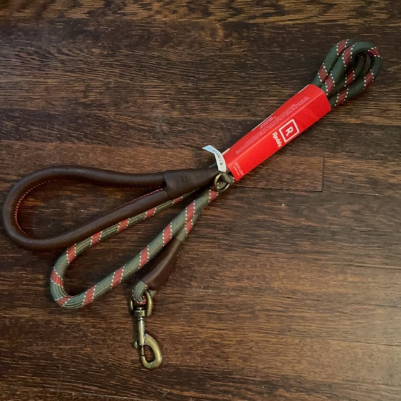 NWT Reddy Dog Lead Leash 6ft Leather Handle *ALL PROCEEDS GO TO ANIMALS* - Picture 2 of 9